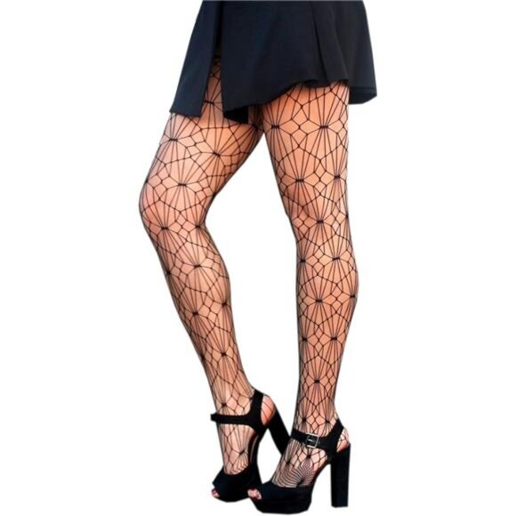 Fishnet Patterned Tights - Picture 1 of 6